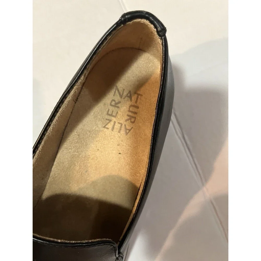 Naturalizer Black Platform Loafers